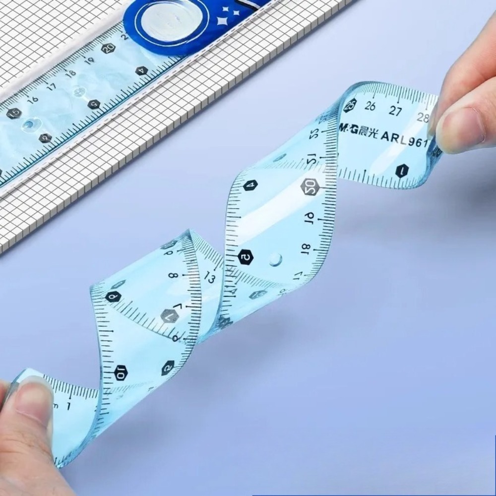1/3pcs Transparent Soft Ruler, - Ruler Set Transparent บทวิจารณ์และราคา
