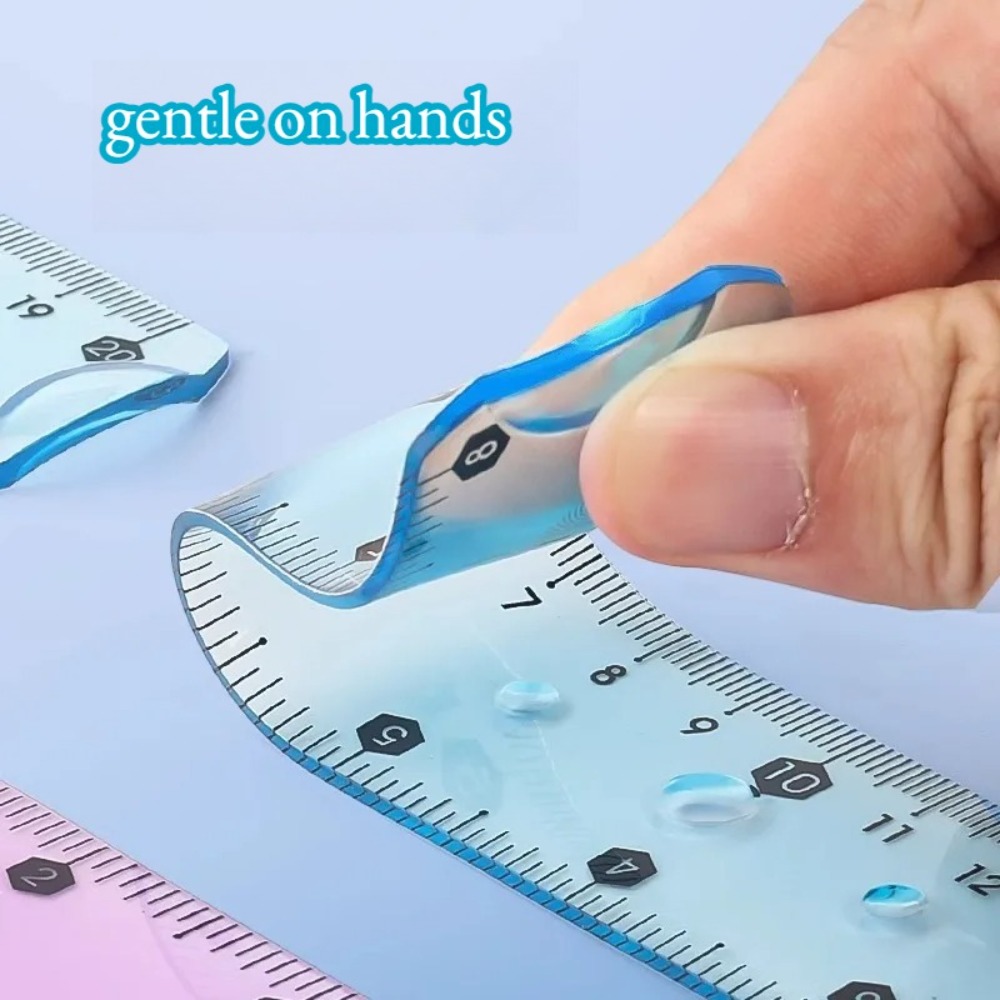 1/3pcs Transparent Soft Ruler, - Ruler Set Transparent บทวิจารณ์และราคา