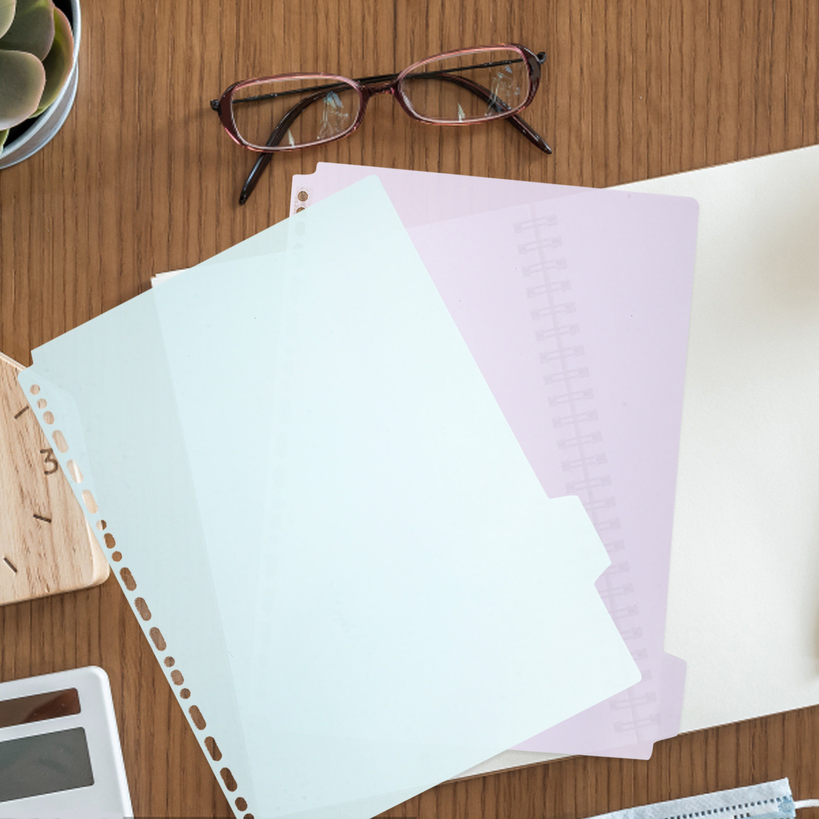 6Pcs Tabbed Binder Dividers A4 - Index Tab Divider บทวิจารณ์และราคา