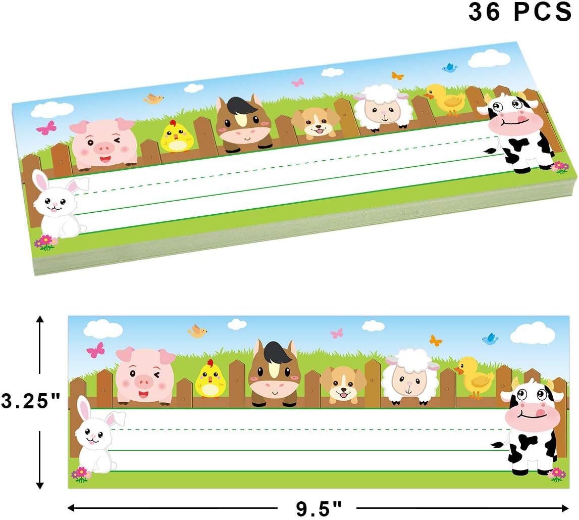 36 Pack Farm Animal Name Plate - Desk Name Plate บทวิจารณ์และราคา