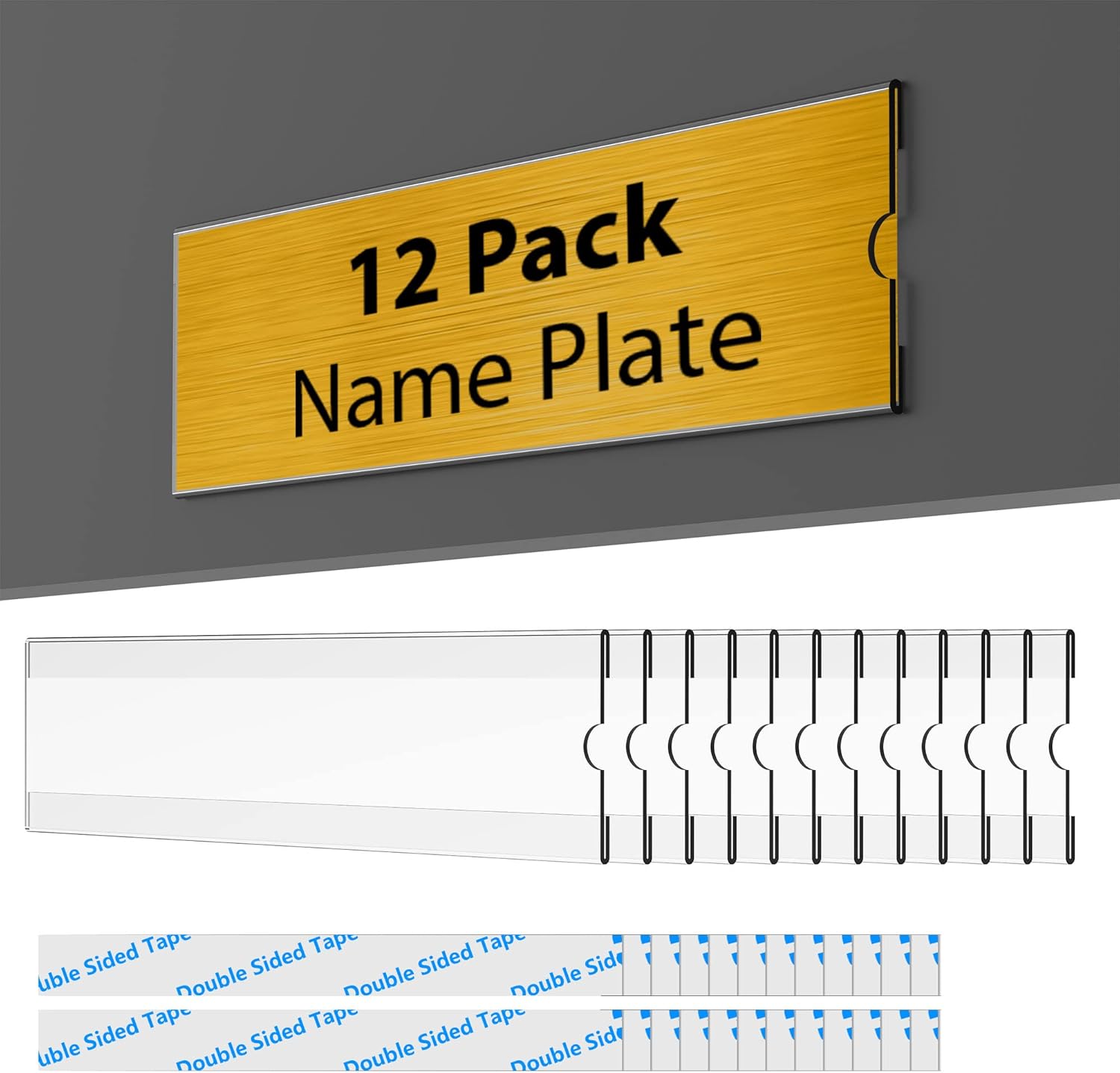 12 Pack Acrylic Desk Nameplate - Desk Name Plate บทวิจารณ์และราคา