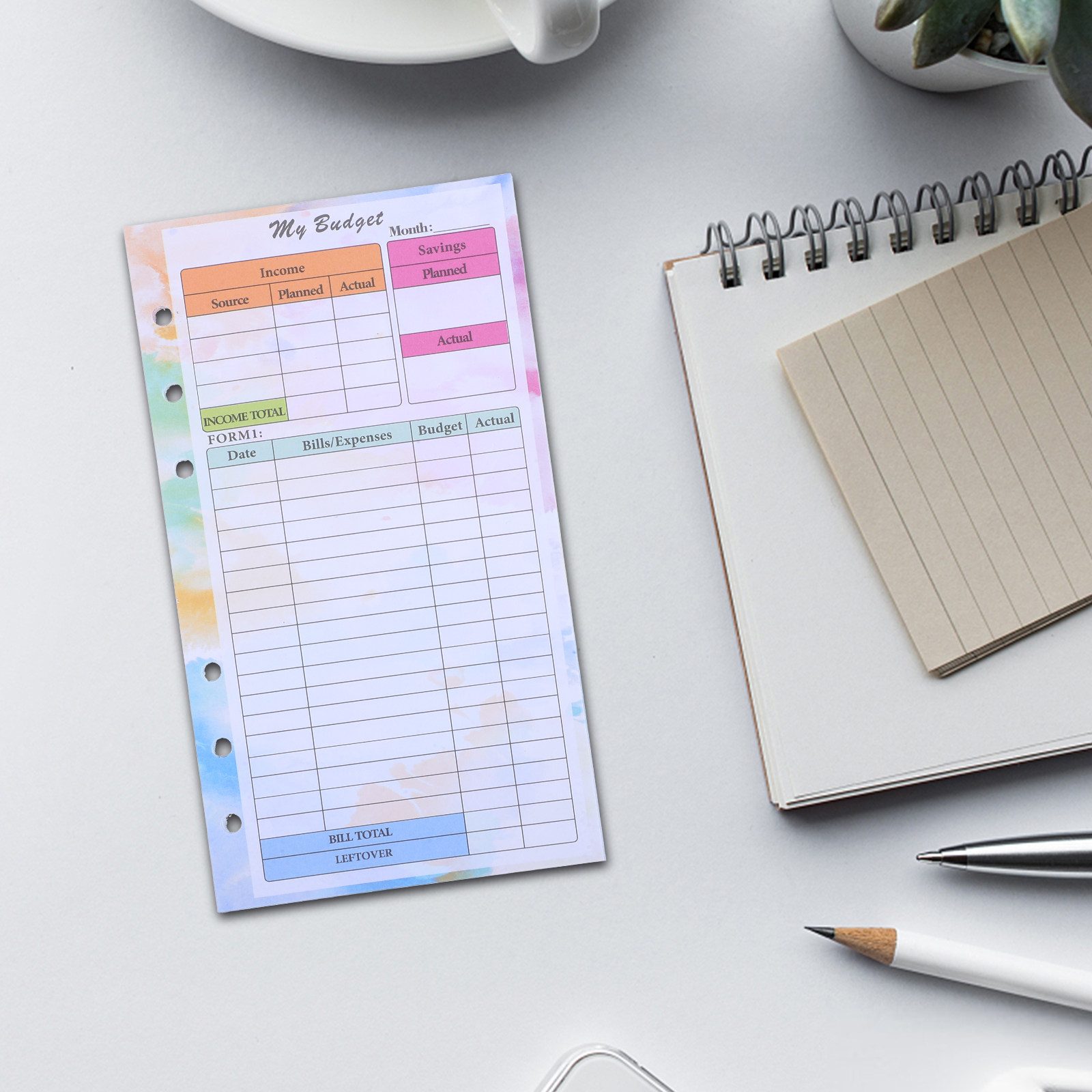 14 Sheets A6 Budget Planner Re - Planner Weekly Budget บทวิจารณ์และราคา