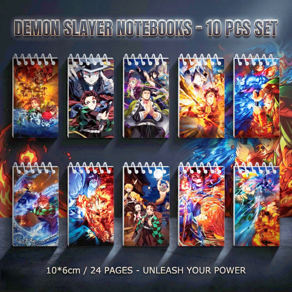 10PCS Demon Slayer Notepads. S - Stationery Warehouse บทวิจารณ์และราคา