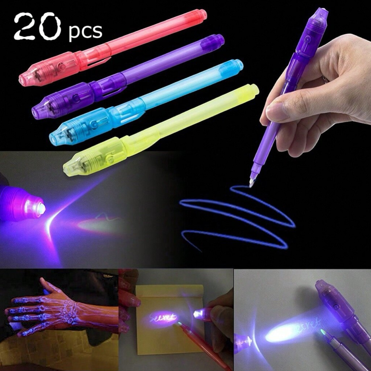 20PCS Invisible Ink Pen Set -  - Highlighter Set Pastel บทวิจารณ์และราคา