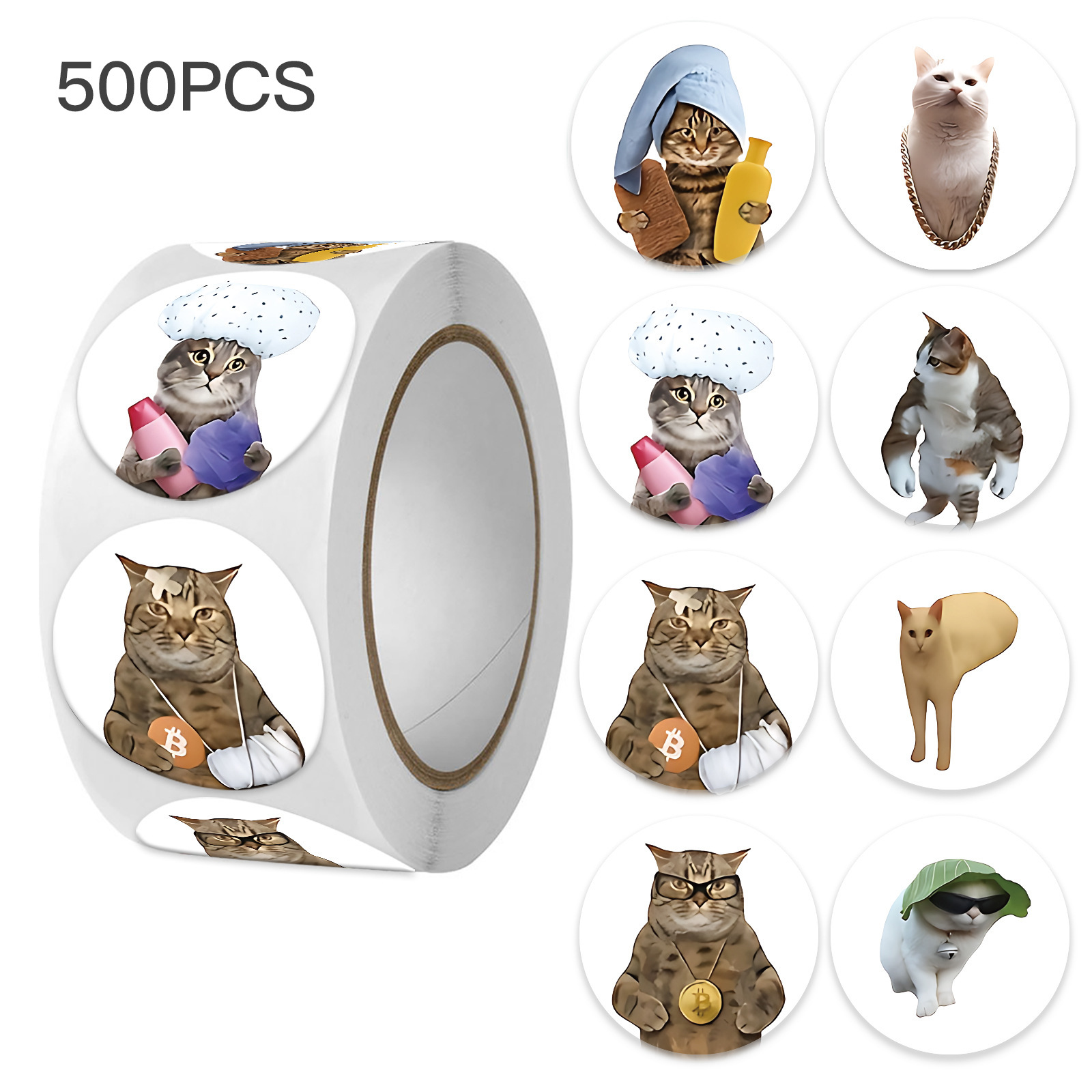 100-500pcs Funny Cat Graffiti  - Memo Pad Sticky บทวิจารณ์และราคา