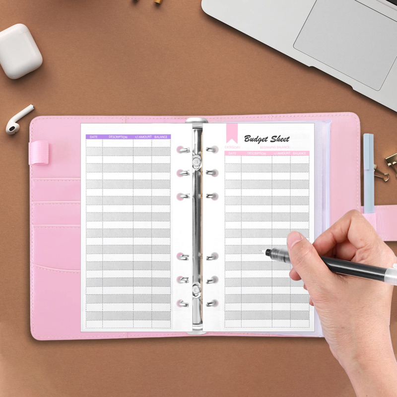 A6 PU Leather Budget Binder wi - Planner Weekly Budget บทวิจารณ์และราคา