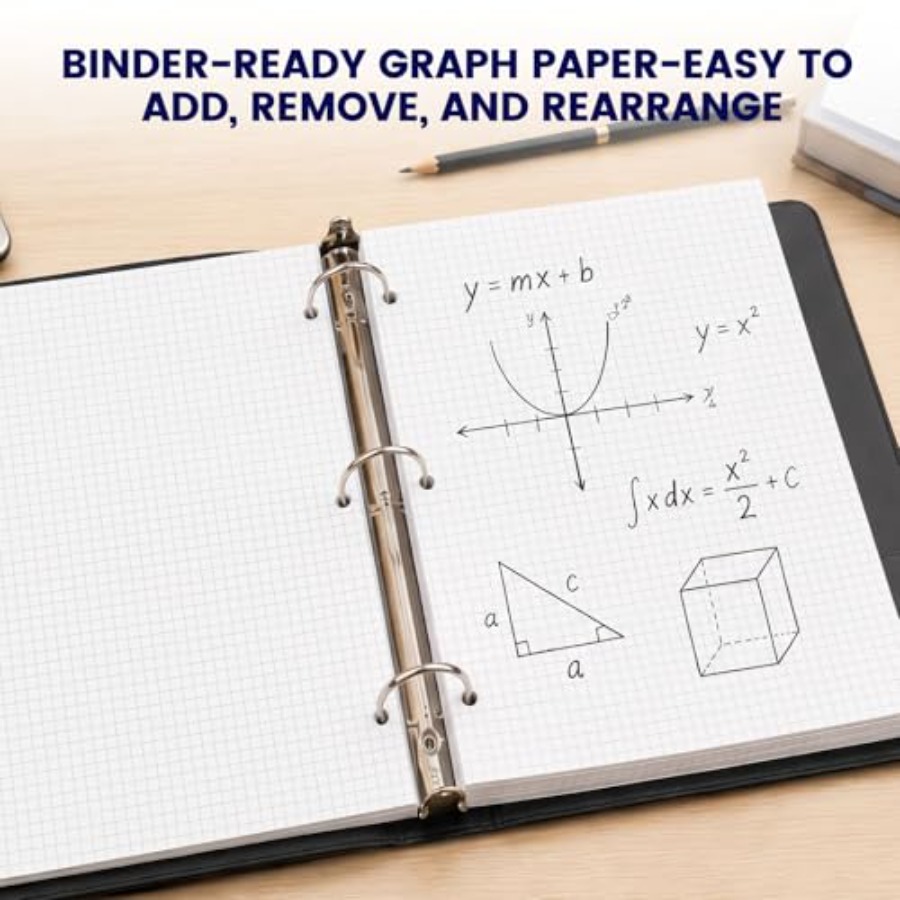 Graph Paper Filler Paper, 100  - Paper Punch 3 Hole บทวิจารณ์และราคา
