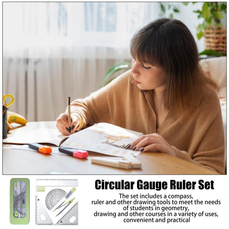 Protractor And Compass Set Mat - Compass Geometry Set บทวิจารณ์และราคา
