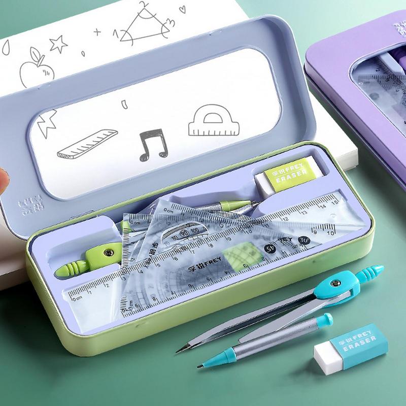 Protractor And Compass Set Mat - Compass Geometry Set บทวิจารณ์และราคา