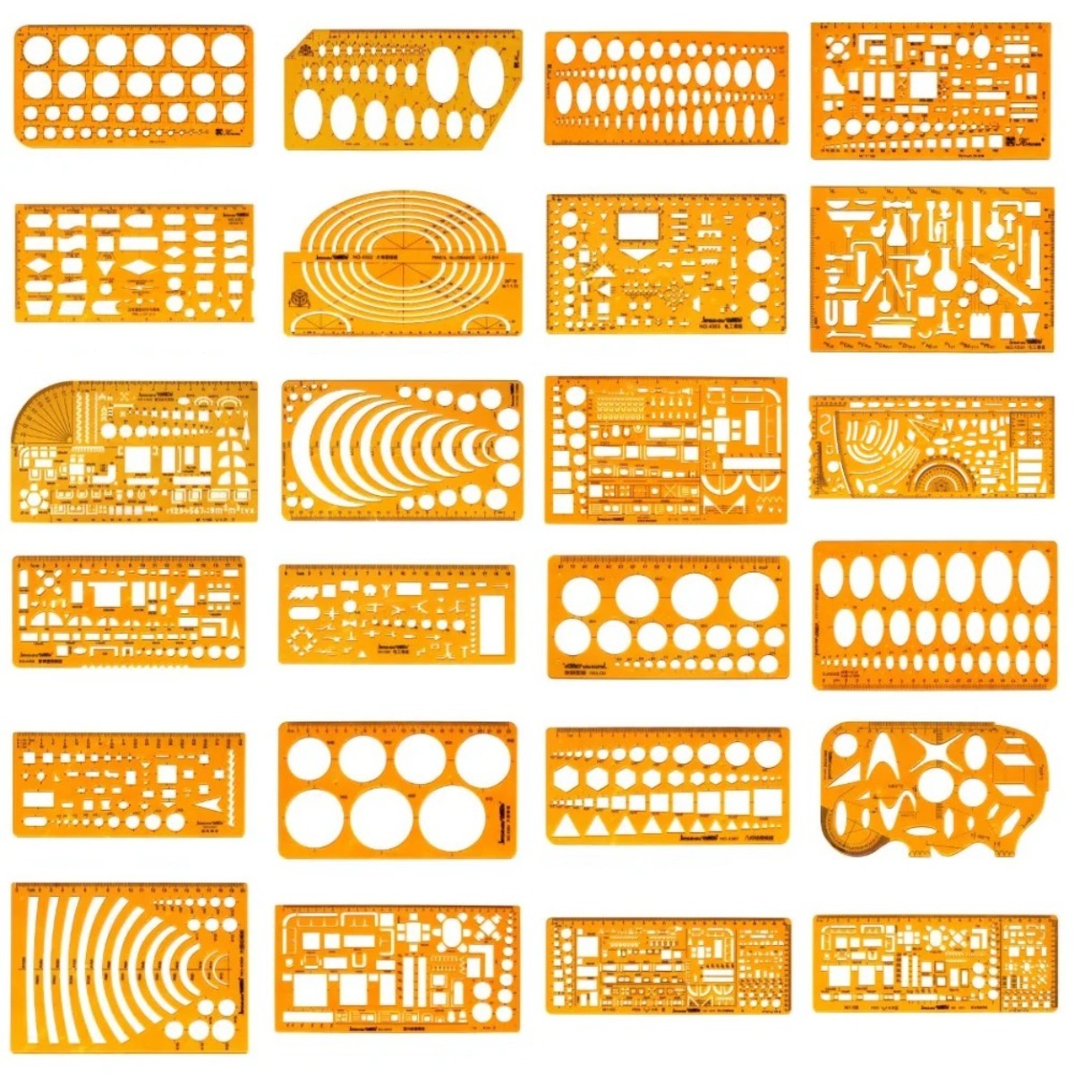 Geometric Drawing Template Set - Ruler Set Transparent บทวิจารณ์และราคา