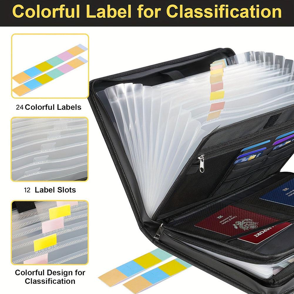 A4 Zipper File Bag Waterproof  - Portfolio Folder Zip บทวิจารณ์และราคา