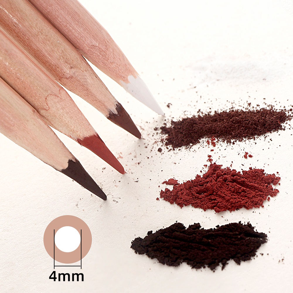 4Pcs Professional Sketch Charc - Highlighter Set Pastel บทวิจารณ์และราคา