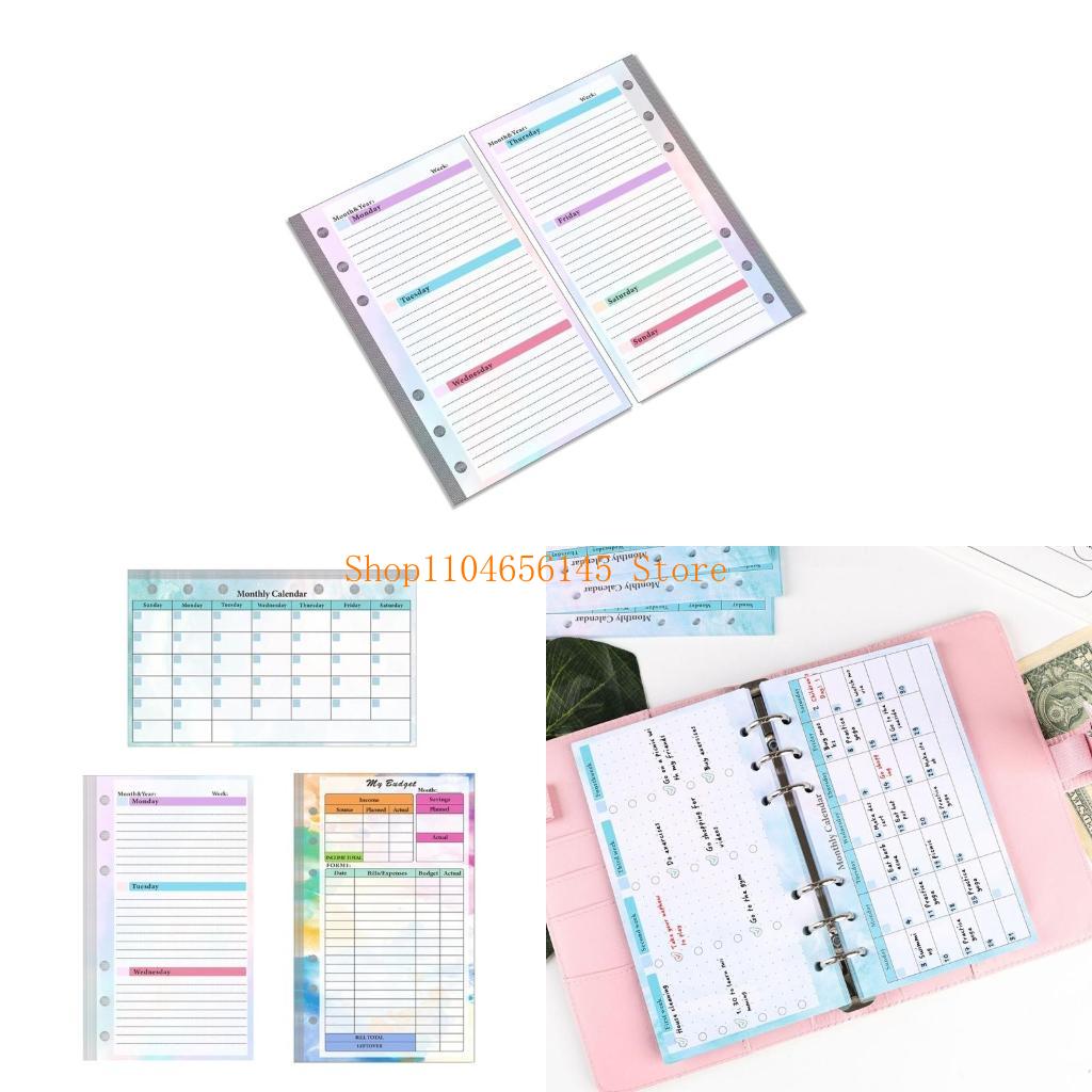 Loose Leaf Refill Paper Lined  - Planner Weekly Budget บทวิจารณ์และราคา