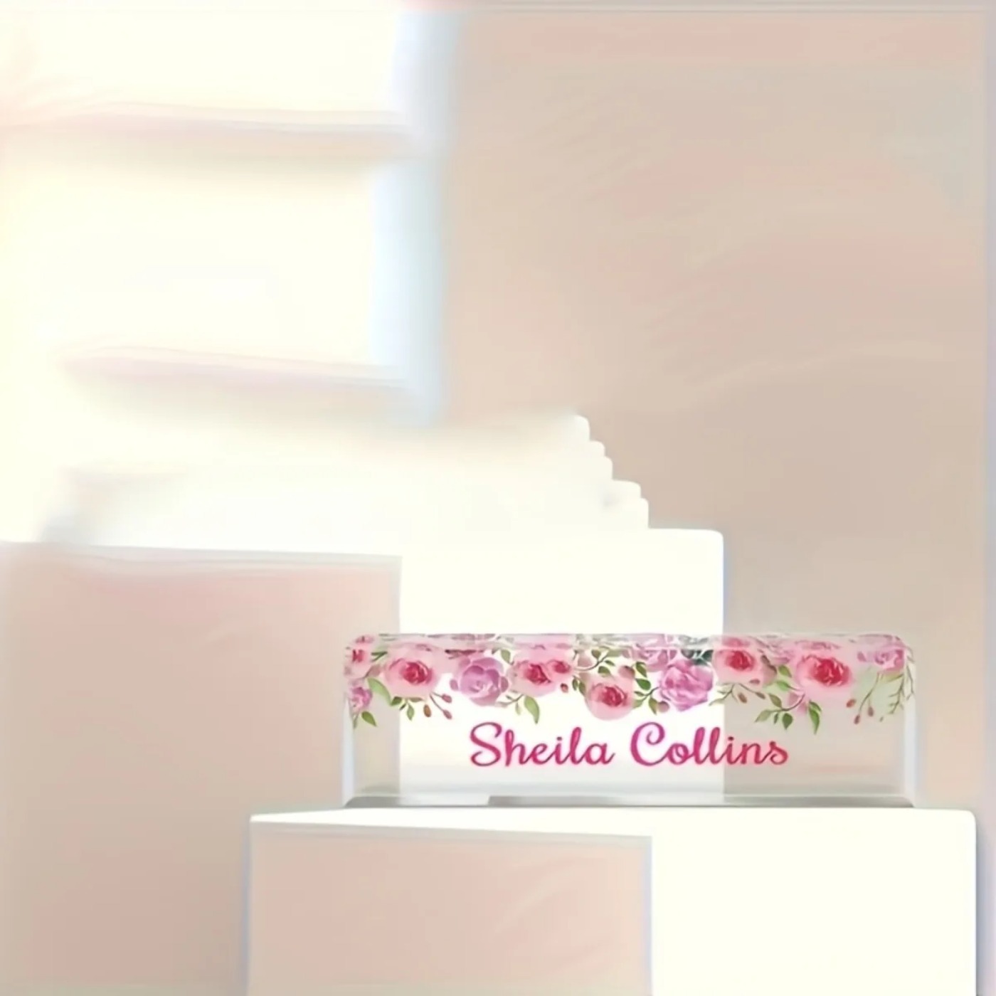 [2D Flat] Minimalist Floral Ac - Desk Name Plate บทวิจารณ์และราคา
