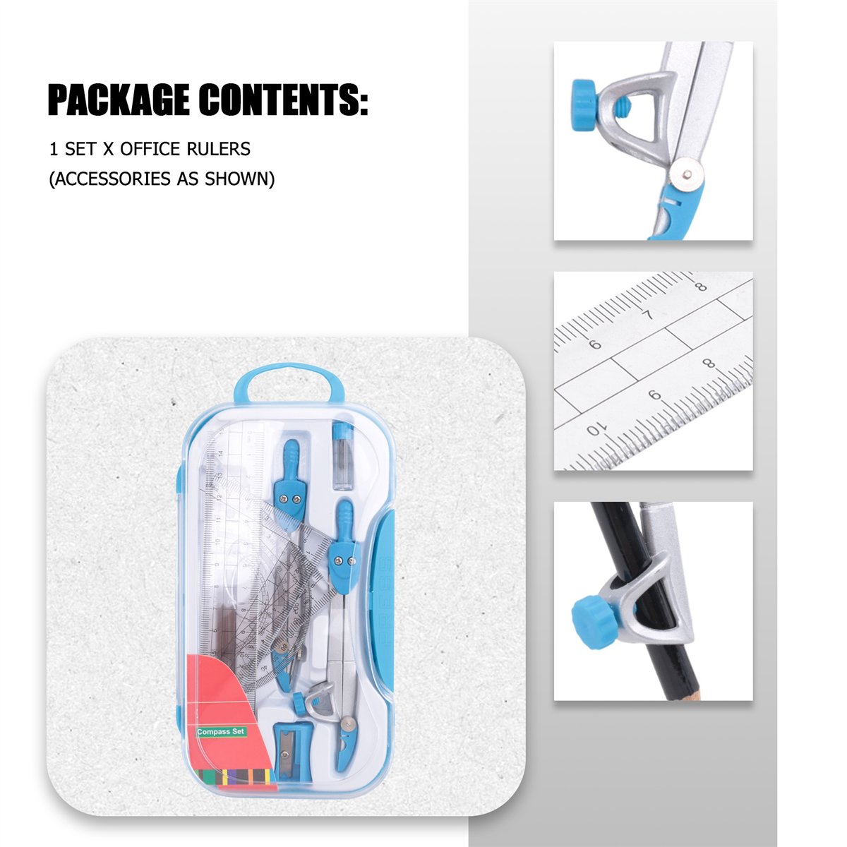 MALL Geometry Compass Set 10Pc - Compass Geometry Set บทวิจารณ์และราคา