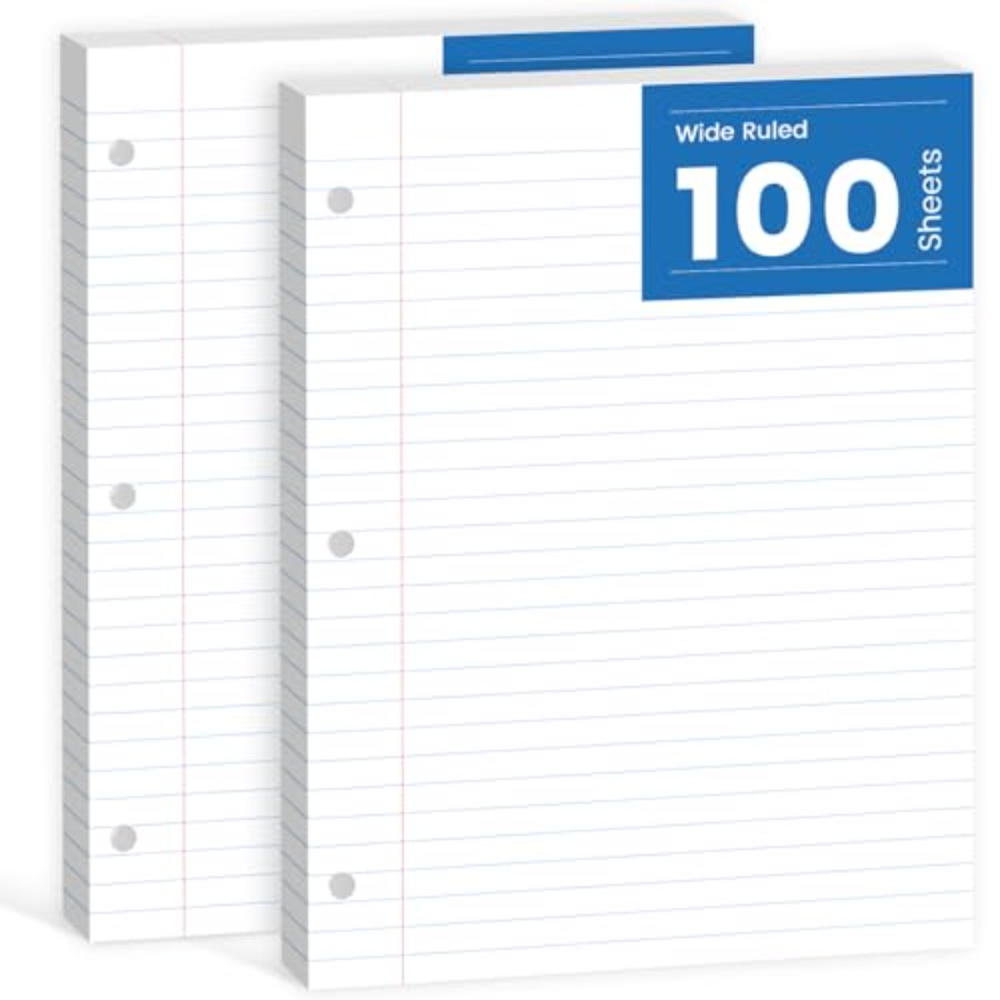 Loose Leaf Paper 8.5 x 11, Loo - Paper Punch 3 Hole บทวิจารณ์และราคา
