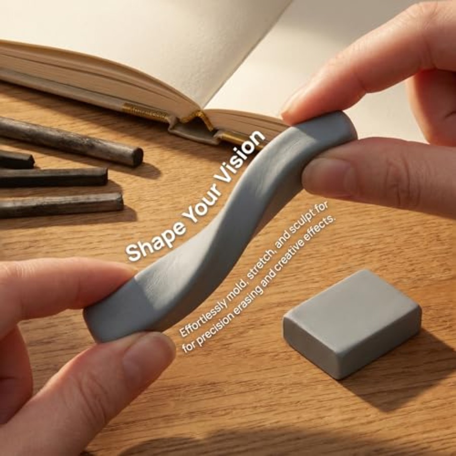 8 Pack Large Grey Kneaded Eras - Rubber Eraser Kneaded บทวิจารณ์และราคา