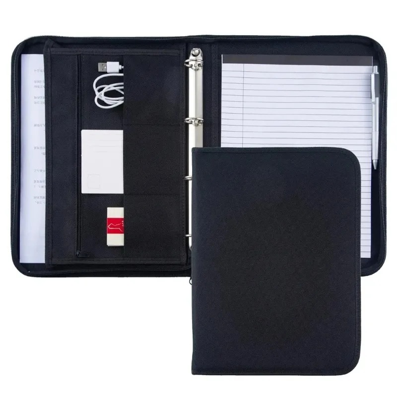 Large Black Business Portfolio - Portfolio Folder Zip บทวิจารณ์และราคา