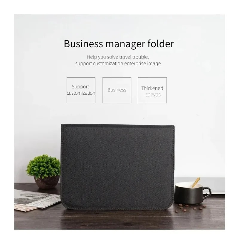 Large Black Business Portfolio - Portfolio Folder Zip บทวิจารณ์และราคา