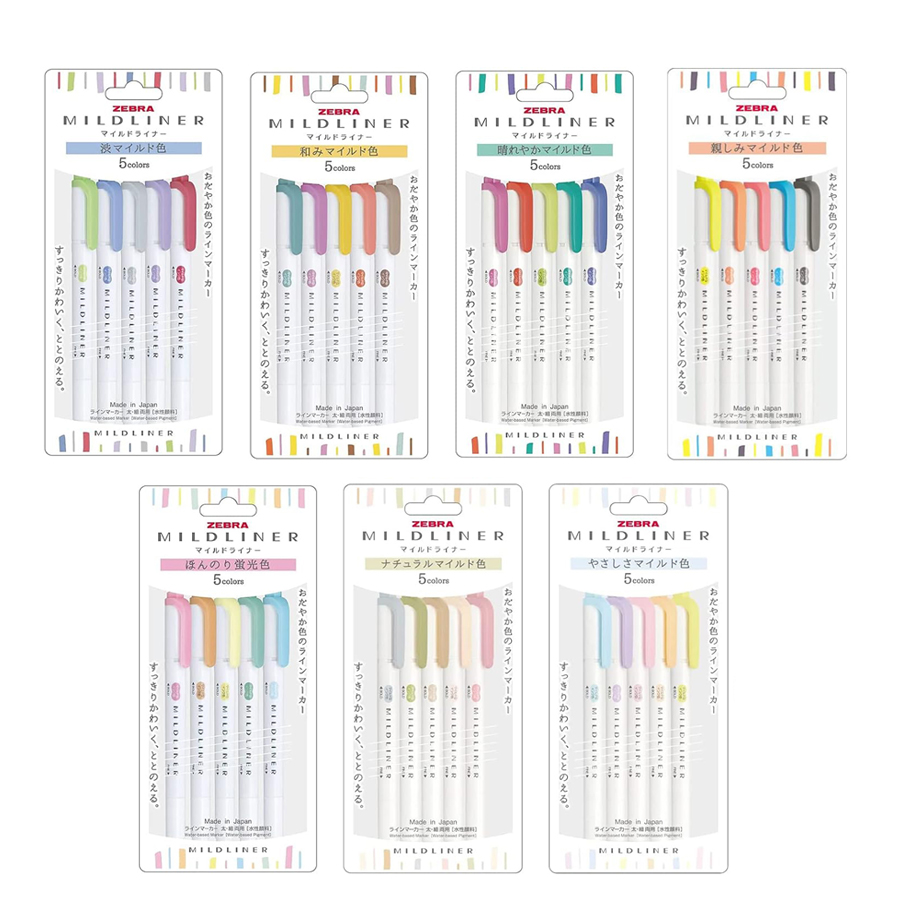 Japan ZEBRA Highlighter Pen Ne - Highlighter Set Pastel บทวิจารณ์และราคา