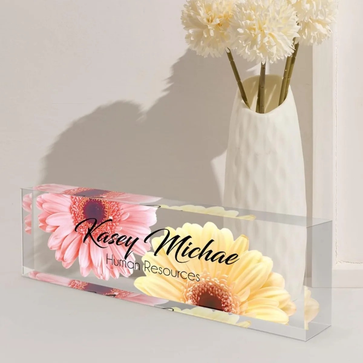 2D Flat Acrylic Desk Nameplate - Desk Name Plate บทวิจารณ์และราคา