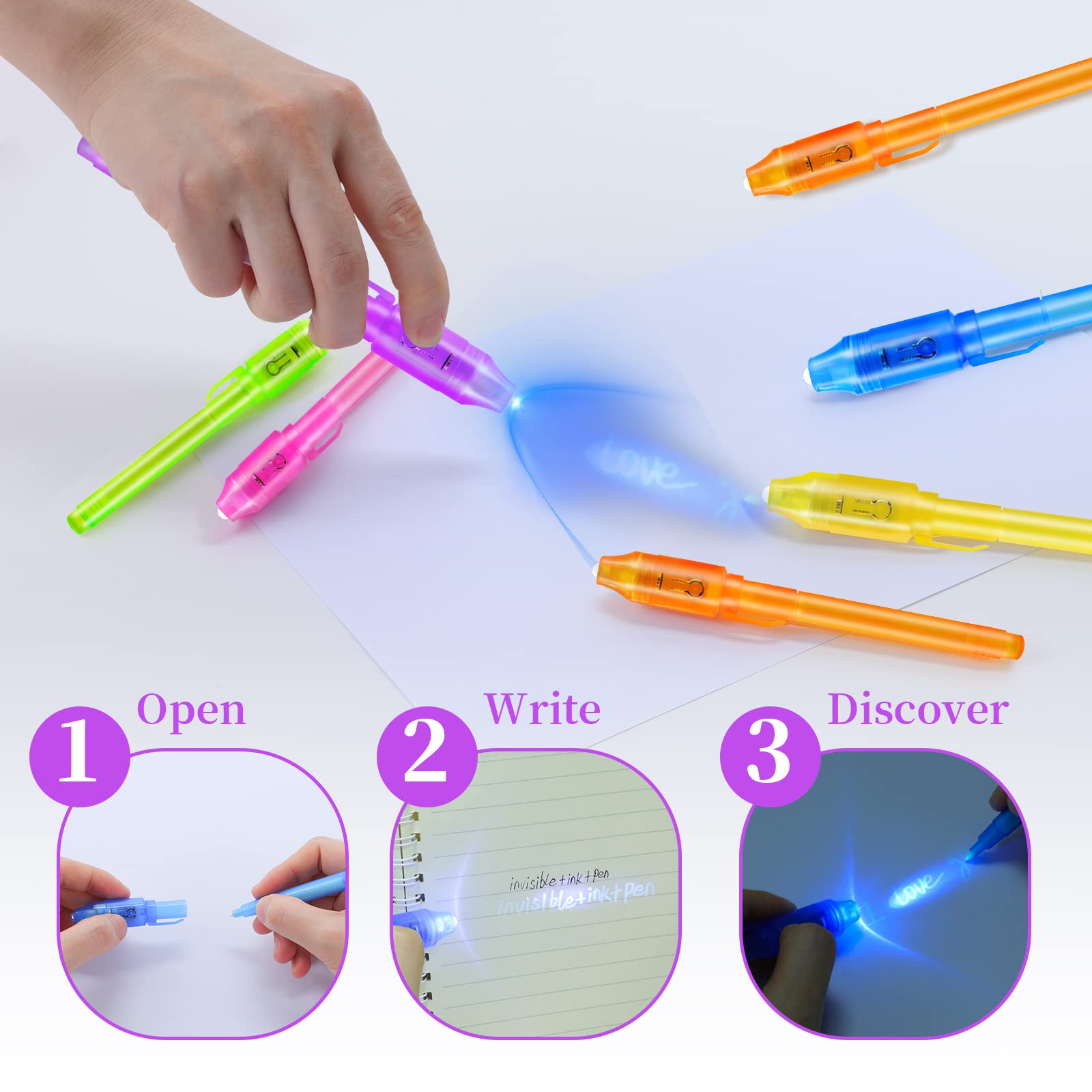 10pcs Invisible Ink Pen Magic  - Highlighter Set Pastel บทวิจารณ์และราคา