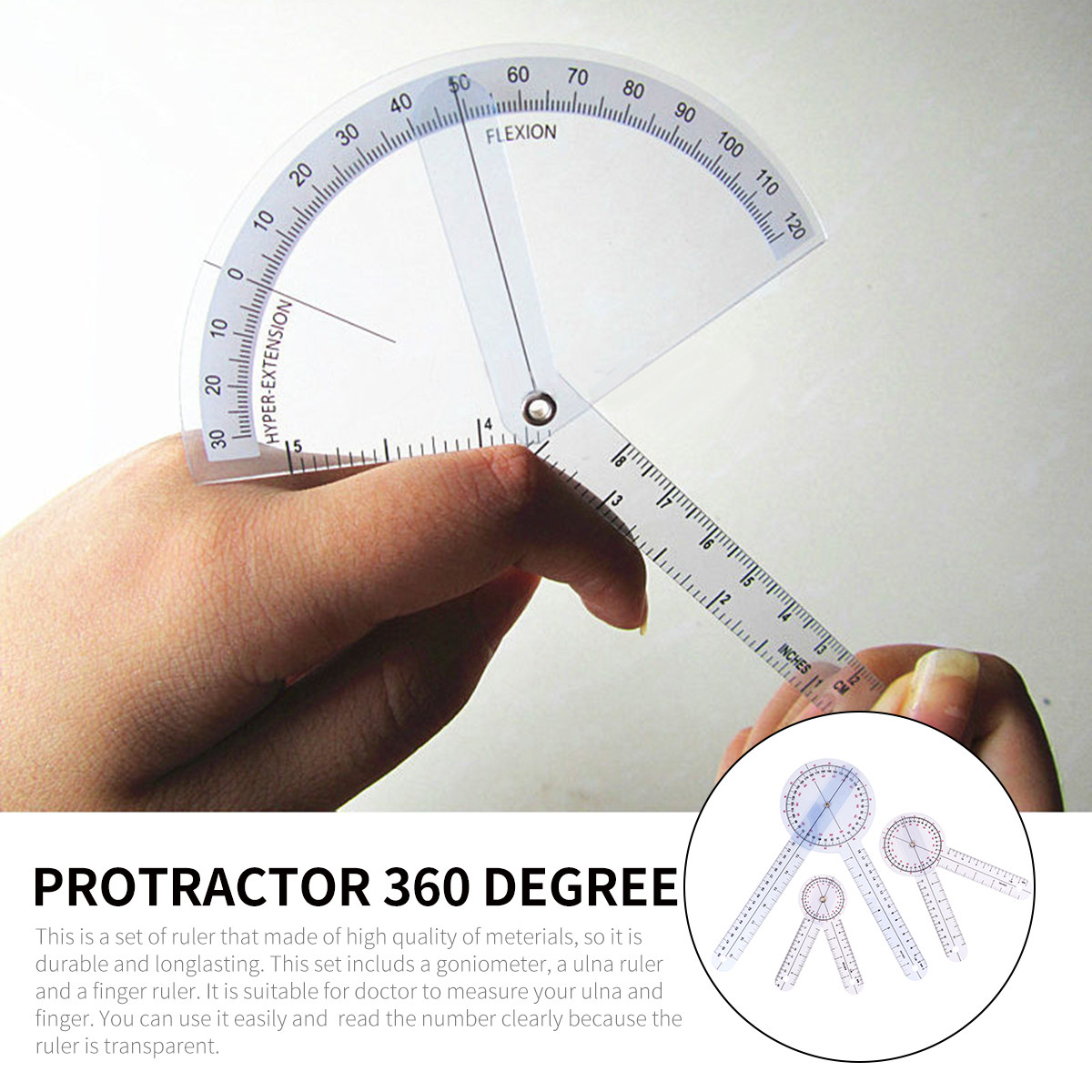 1Set Ruler Set Transparent Pla - Ruler Set Transparent บทวิจารณ์และราคา