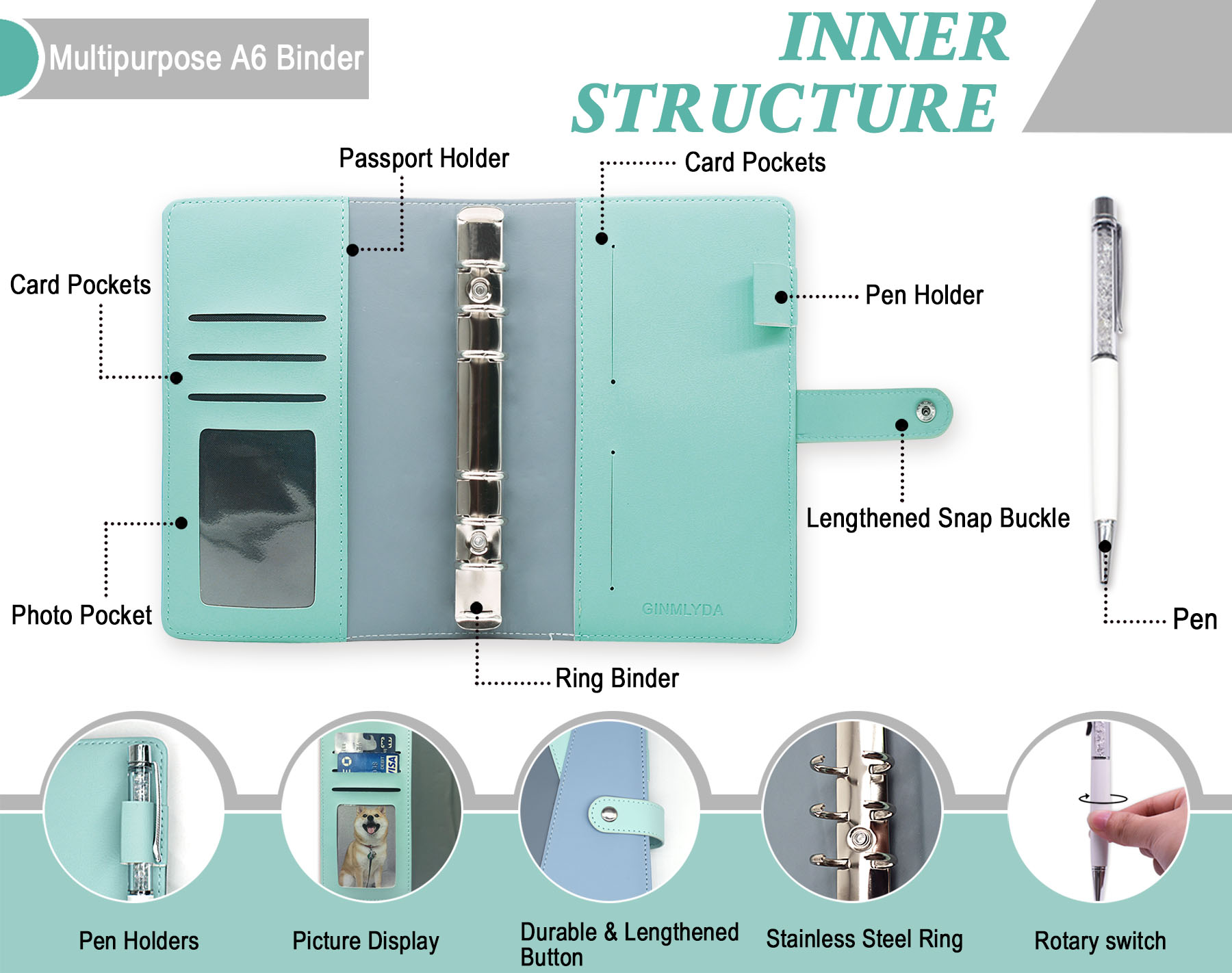 Budget Binder with Zipper Enve - Index Tab Divider บทวิจารณ์และราคา