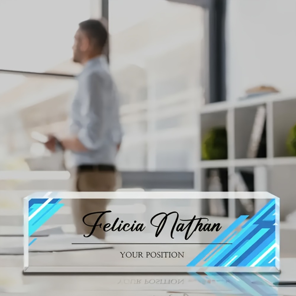 1pc Custom Acrylic Desk Namepl - Desk Name Plate บทวิจารณ์และราคา
