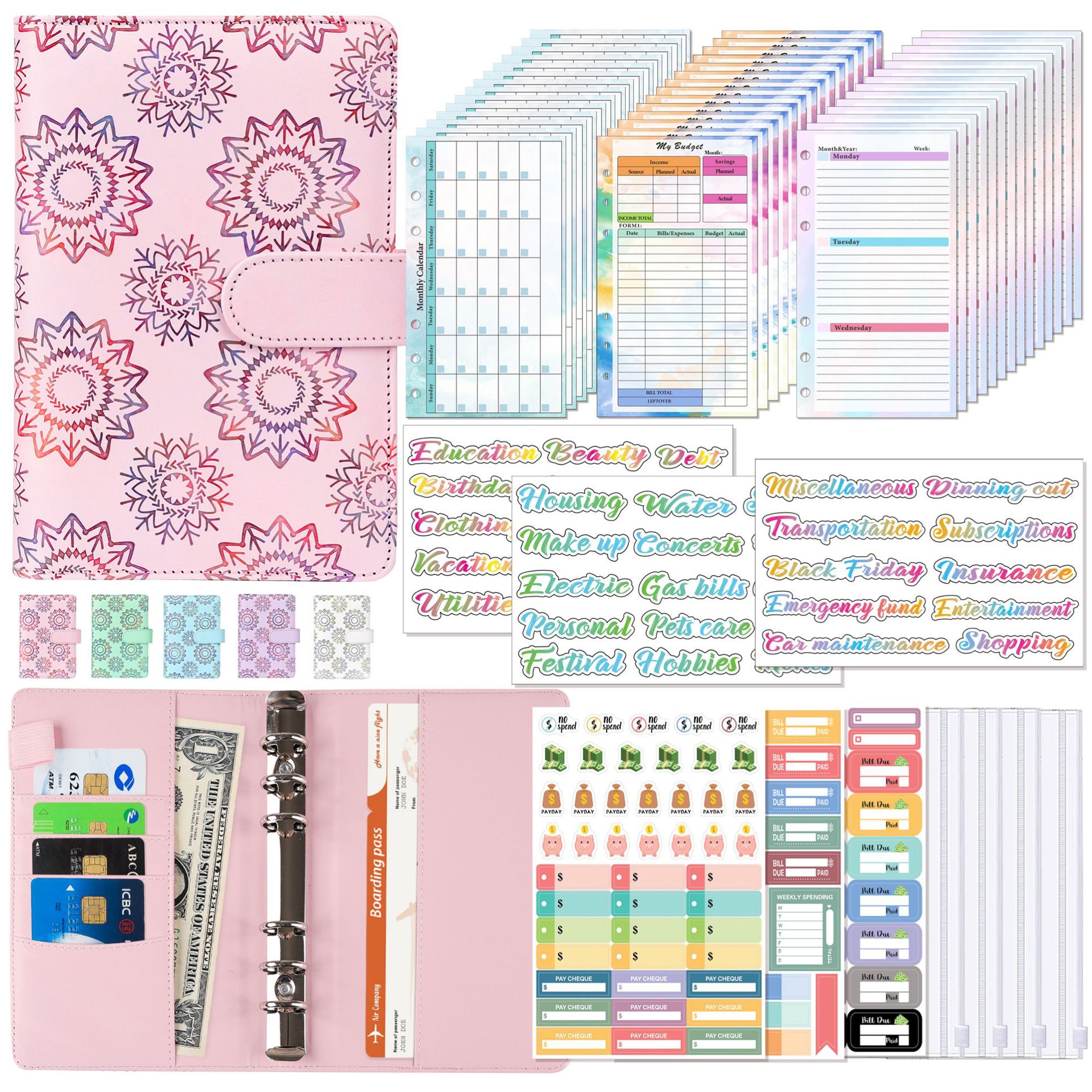 A6 Binder Budget Planner Noteb - Planner Weekly Budget บทวิจารณ์และราคา