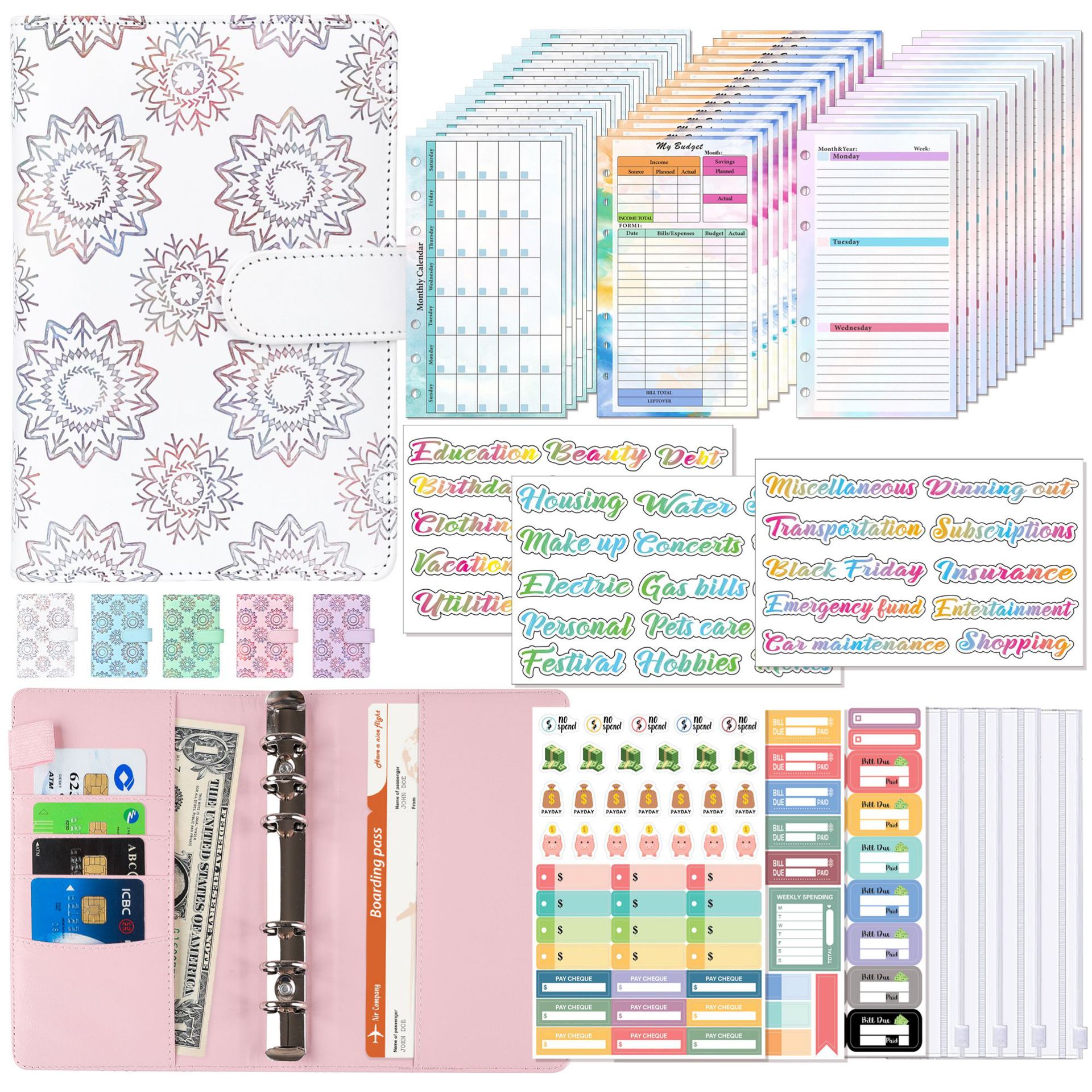 A6 Binder Budget Planner Noteb - Planner Weekly Budget บทวิจารณ์และราคา