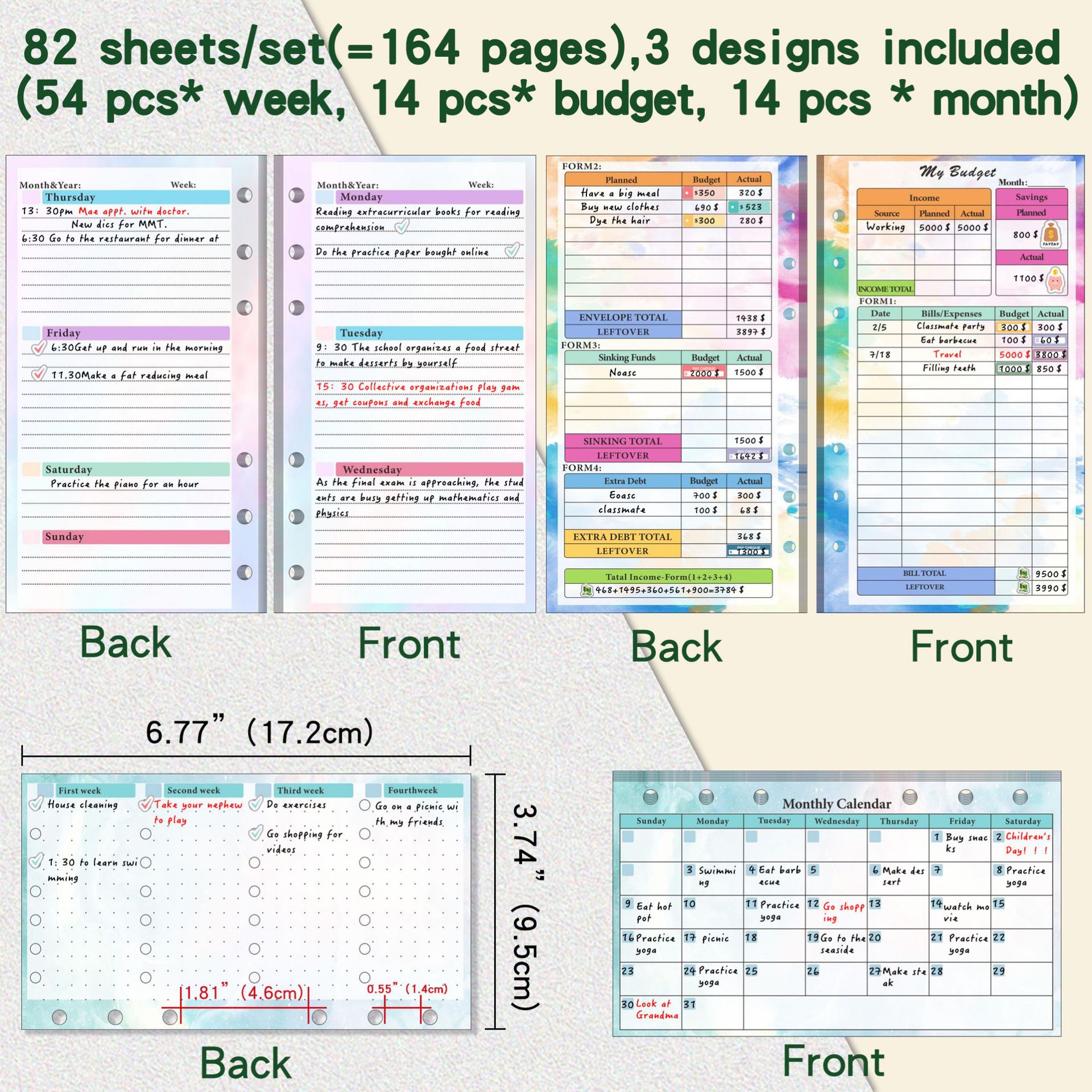 A6 Binder Budget Planner Noteb - Planner Weekly Budget บทวิจารณ์และราคา