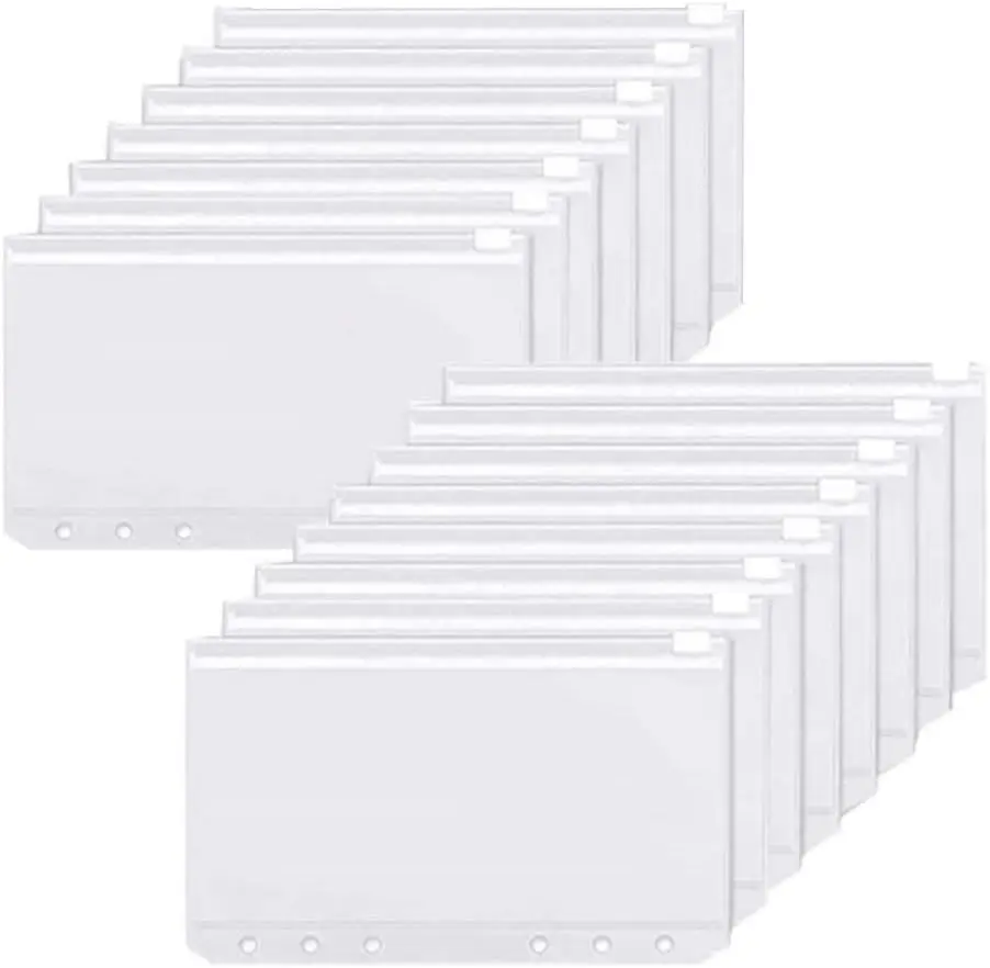 Binder Pockets A6 6-Hole Zippe - Planner Weekly Budget บทวิจารณ์และราคา