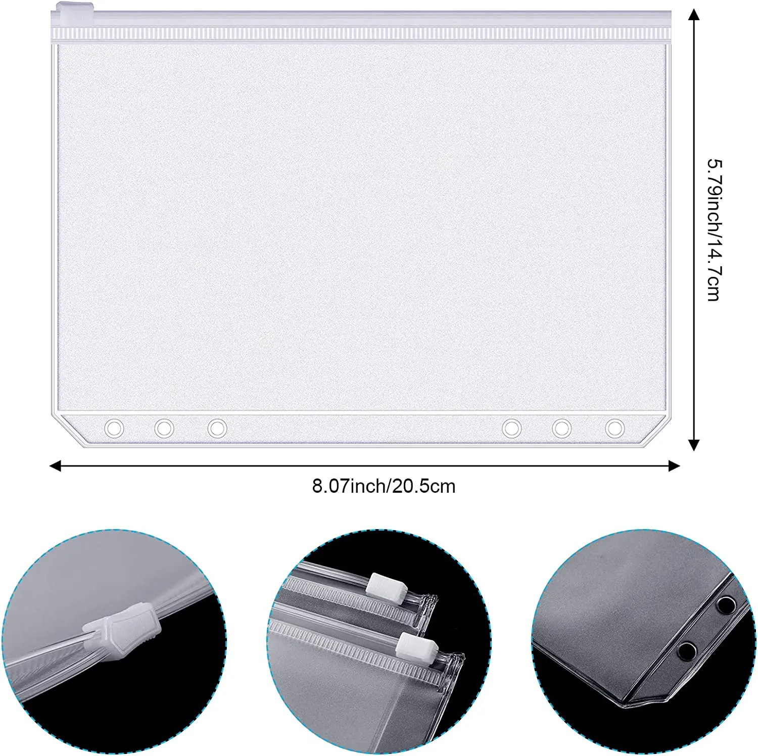 Binder Pockets A6 6-Hole Zippe - Planner Weekly Budget บทวิจารณ์และราคา