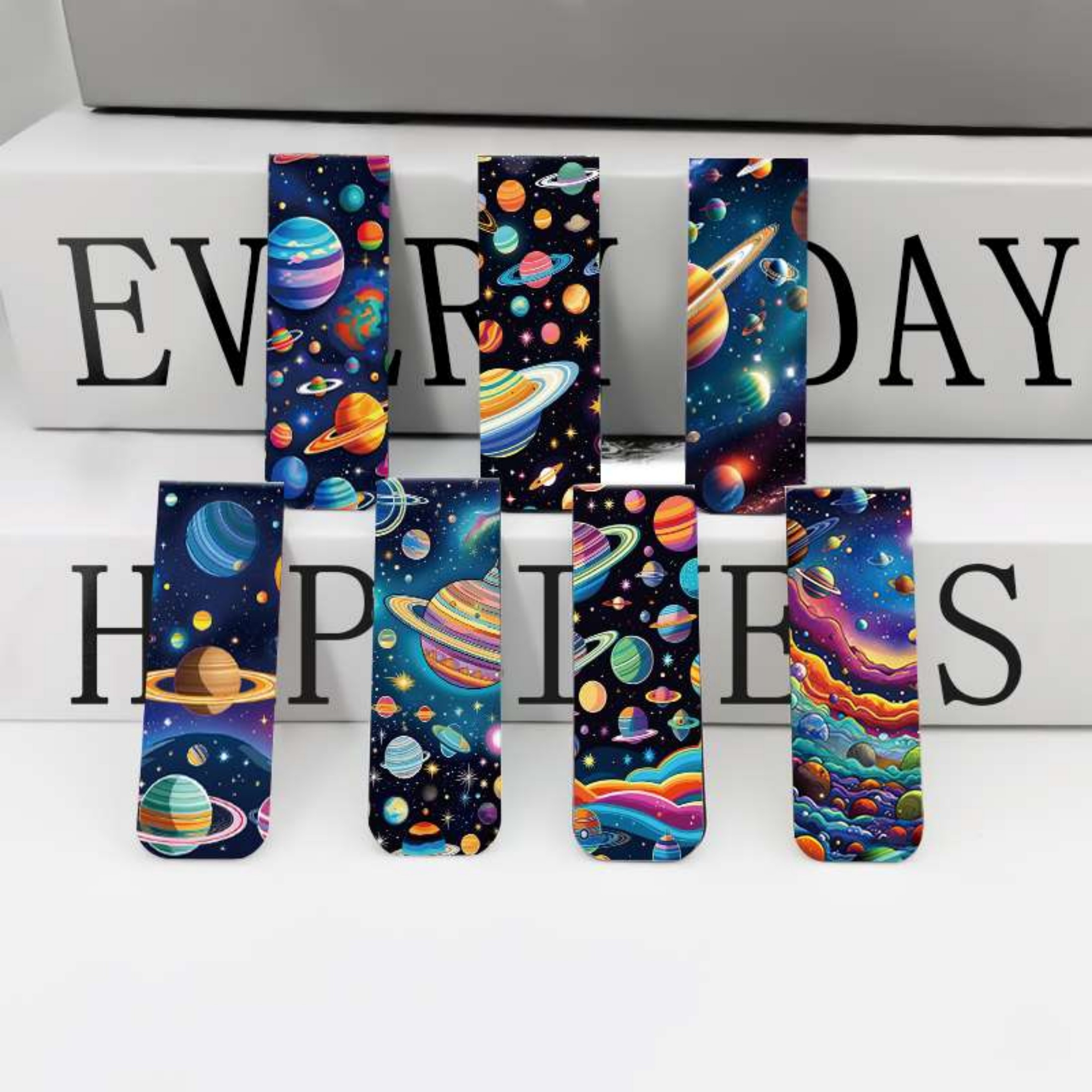 12pcs Space & Planet Themed Ma - Bookmark Magnetic Clip บทวิจารณ์และราคา