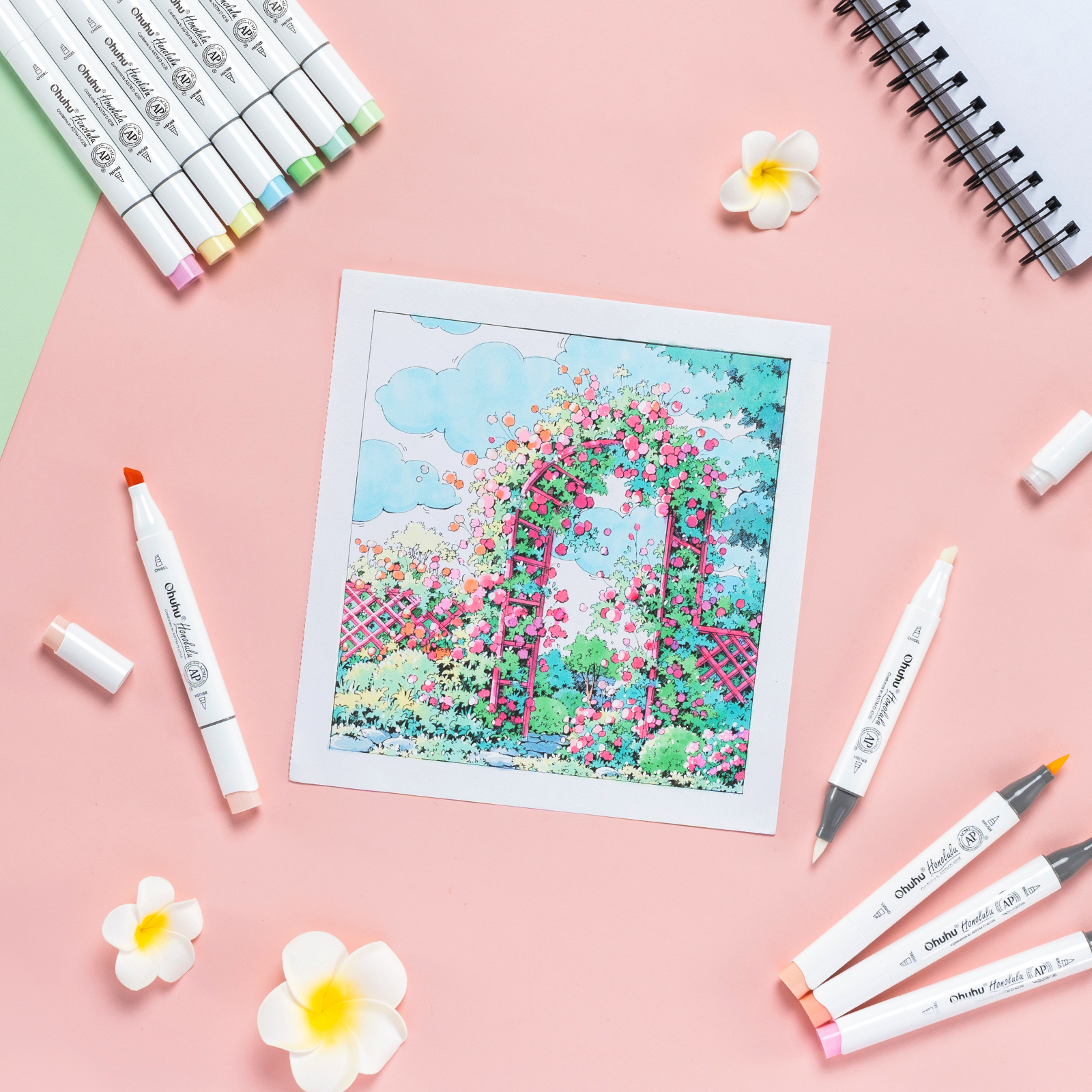 Ohuhu Honolulu 48 Pastel Color - Highlighter Set Pastel บทวิจารณ์และราคา