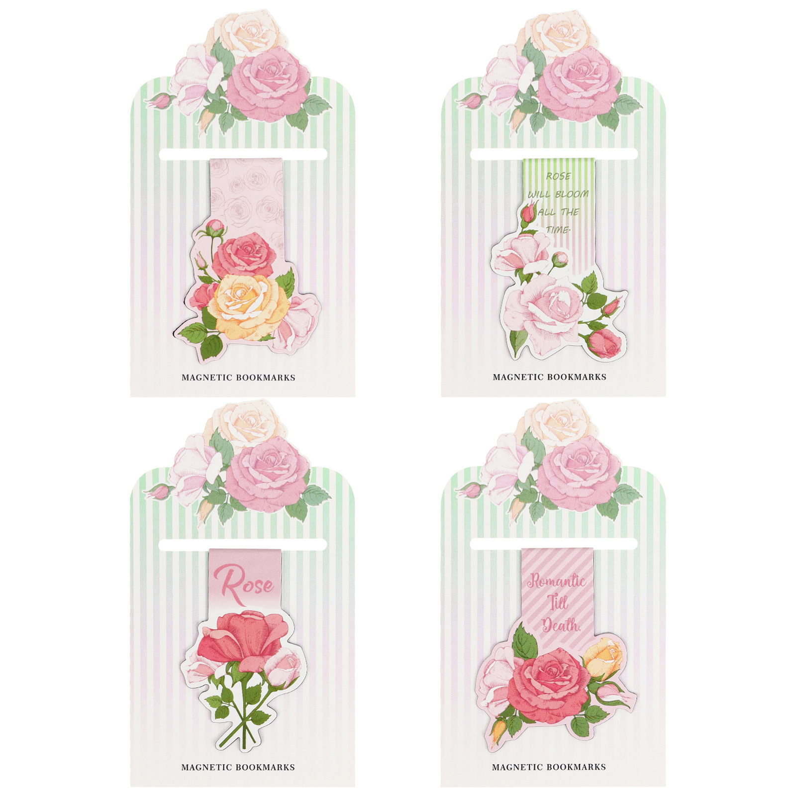 Pink Rose Blossom Alien Magnet - Bookmark Magnetic Clip บทวิจารณ์และราคา