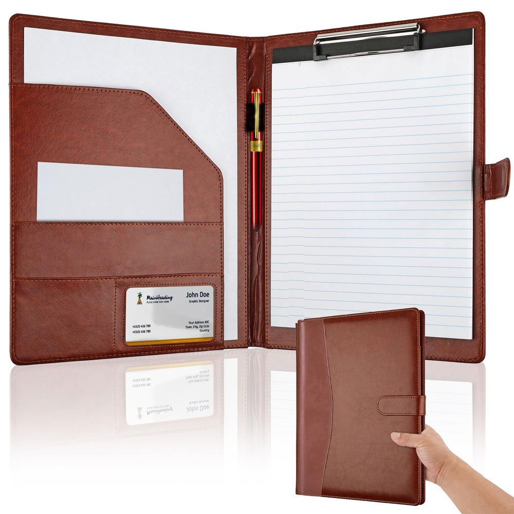 Multifunctional leather folder - Portfolio Folder Zip บทวิจารณ์และราคา