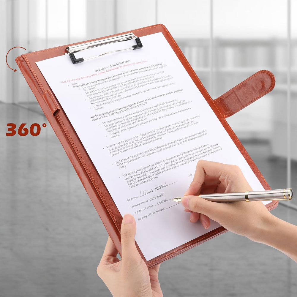Multifunctional leather folder - Portfolio Folder Zip บทวิจารณ์และราคา