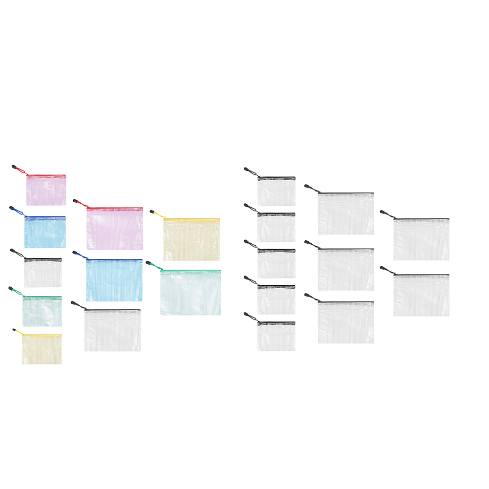 10Pcs Mesh Zipper Pouch A5 A6  - Portfolio Folder Zip บทวิจารณ์และราคา