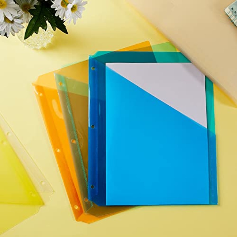 5 Pack Binder Pockets 3 Hole P - Paper Punch 3 Hole บทวิจารณ์และราคา