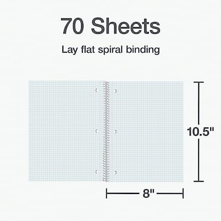 Spiral Notebook 2 Pack, 1 Subj - Paper Punch 3 Hole บทวิจารณ์และราคา