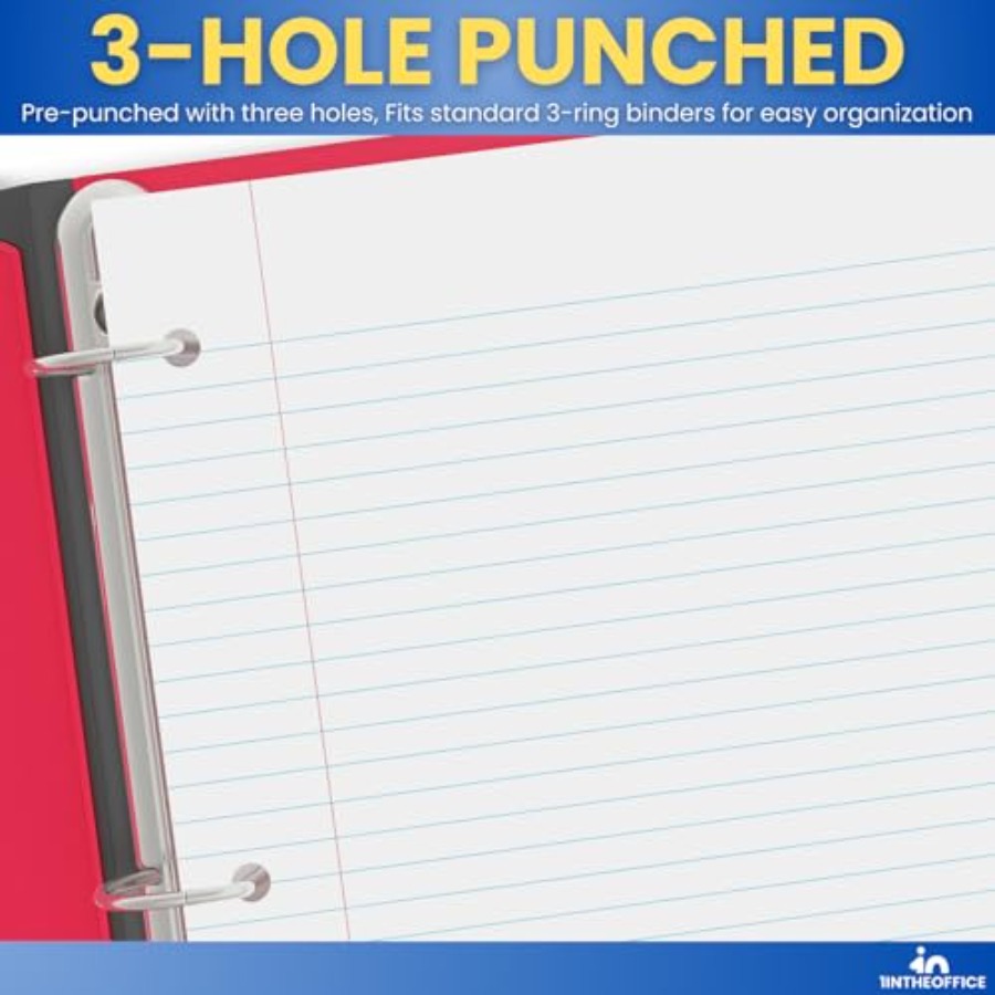 Loose Leaf Paper College Ruled - Paper Punch 3 Hole บทวิจารณ์และราคา