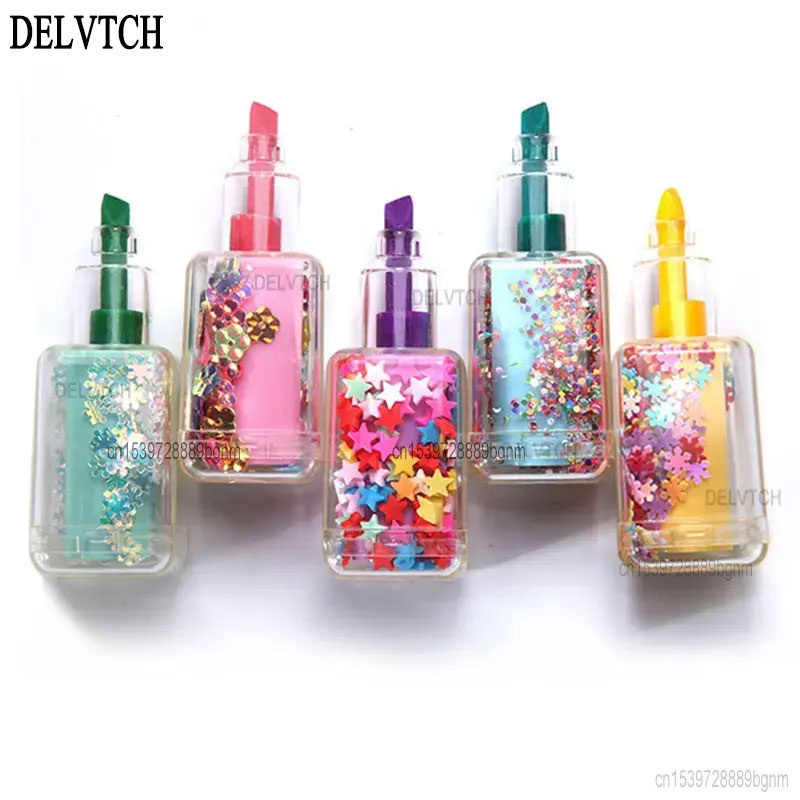 5Pcs Set Mini Sequin Nail Poli - Highlighter Set Pastel บทวิจารณ์และราคา