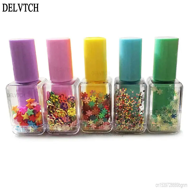 5Pcs Set Mini Sequin Nail Poli - Highlighter Set Pastel บทวิจารณ์และราคา