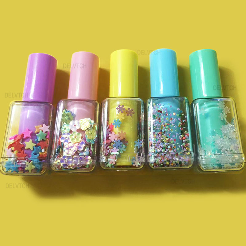 5Pcs Set Mini Sequin Nail Poli - Highlighter Set Pastel บทวิจารณ์และราคา