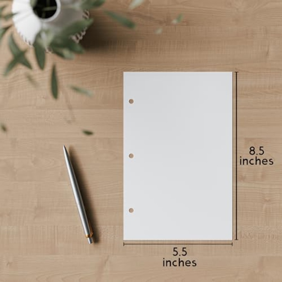 Half Letter Blank Paper, 3-Hol - Paper Punch 3 Hole บทวิจารณ์และราคา