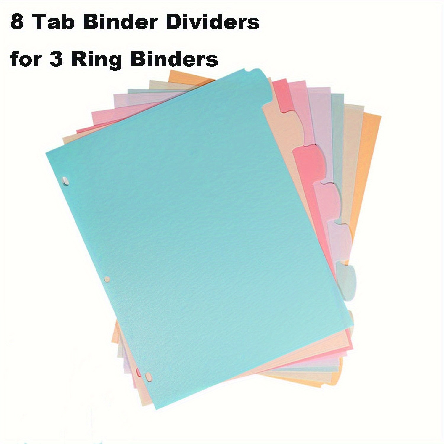 8 Tab Binder Dividers for 3 Ri - Index Tab Divider บทวิจารณ์และราคา