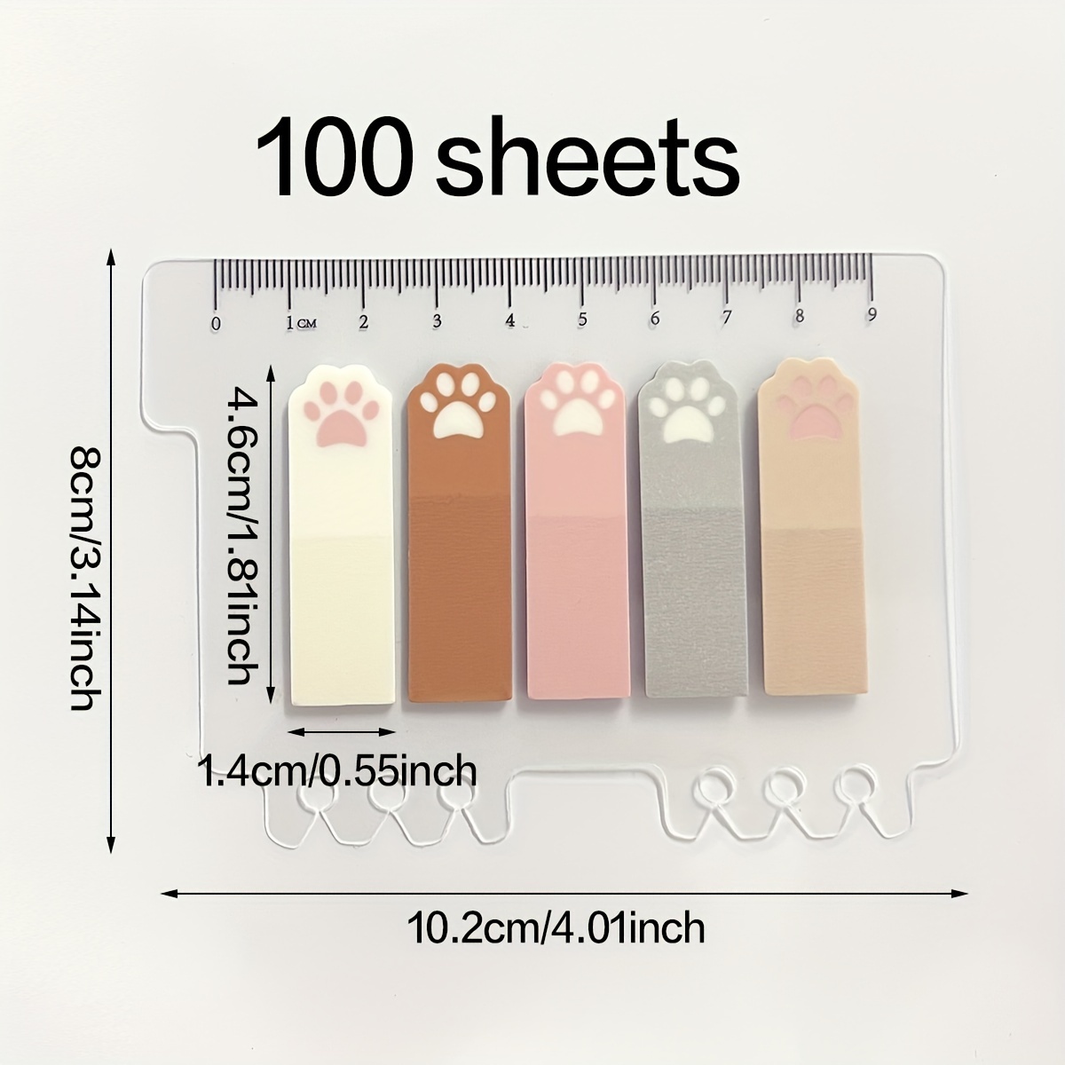 Cute Cat Paw PET Index Tabs, T - Index Tab Divider บทวิจารณ์และราคา