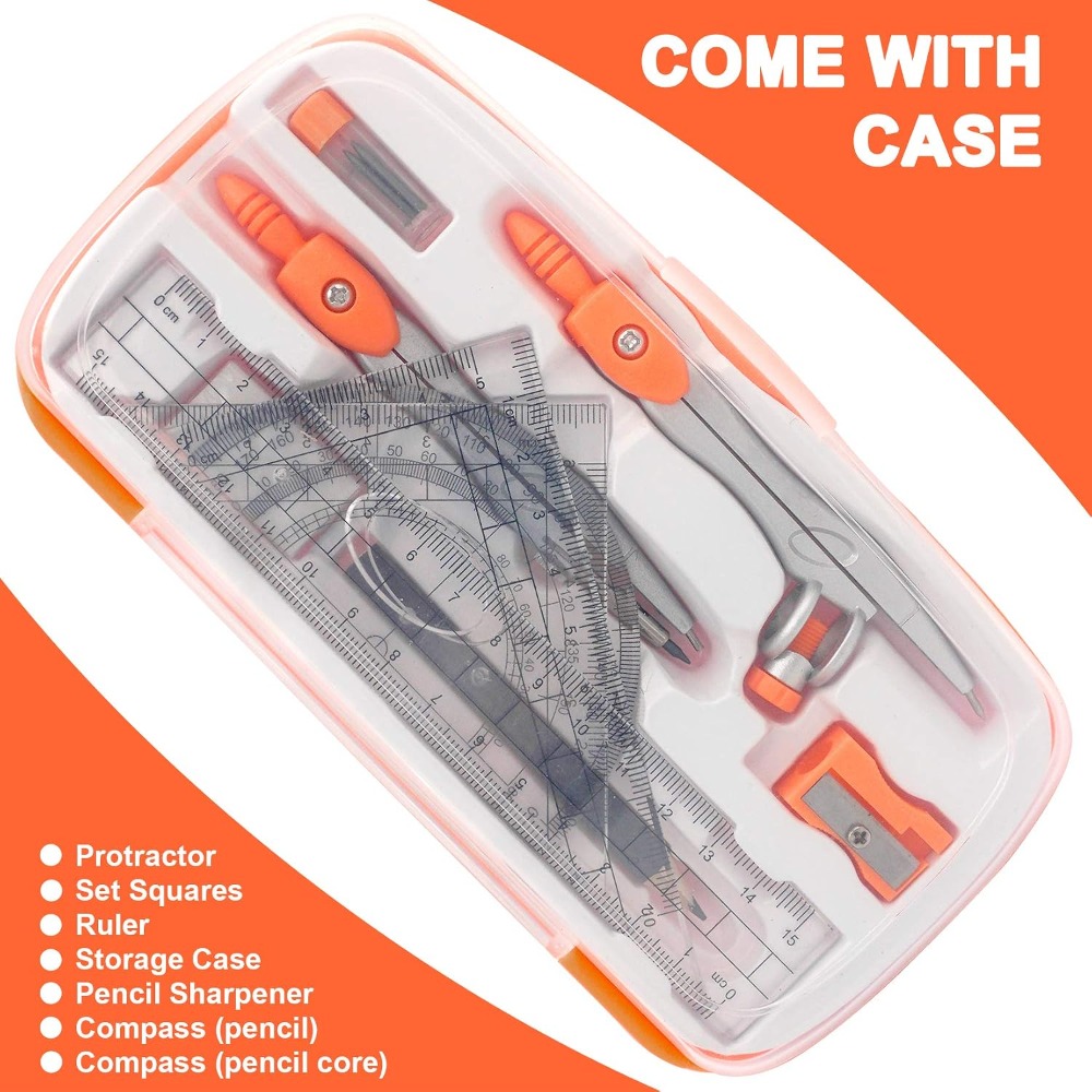 Geometry Compass Set with Prot - Compass Geometry Set บทวิจารณ์และราคา
